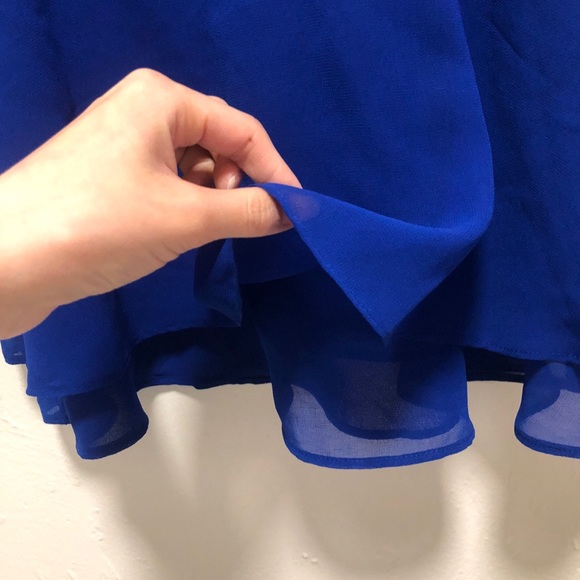 E&M Flowy Royal Blue Tank Top - Picture 4 of 4